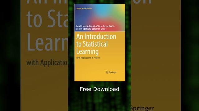 ISLP | Data Science Book | Free Download #books #deeplearning #machinelearning #statistics смотреть онлайн