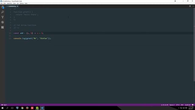 JavaScript ES6 Series #8 - Fat Arrow Function смотреть онлайн