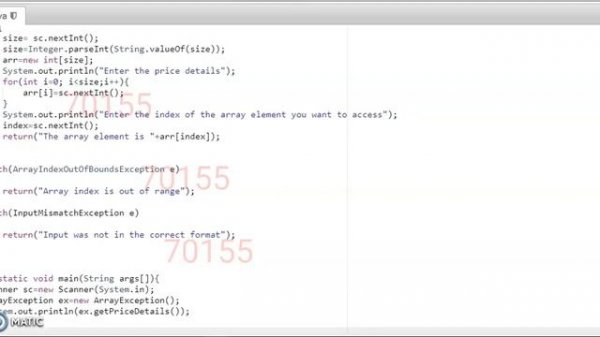 Array Manipulation Use try with multi catch Java Hands On | Week - 2 Hands On | Cognizant