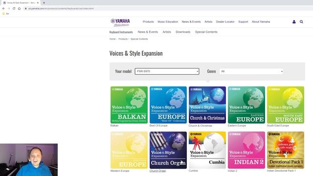 STYLES & VOICES - INSTALLARE YAMAHA EXPANSION PACK SU TYROS 5, PSR SX e S670,770,775,970,975 SUB EN смотреть онлайн