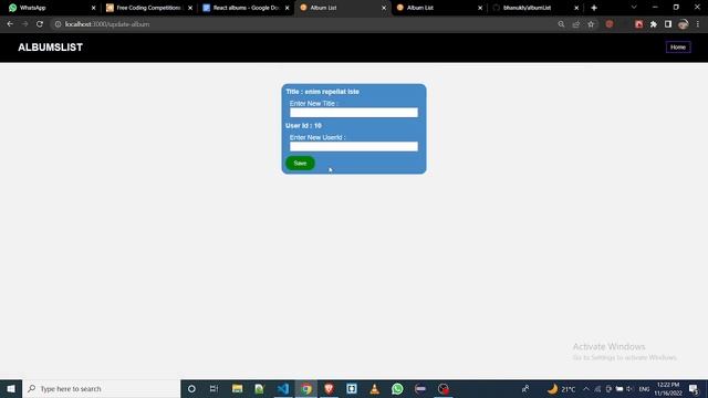 Album List in react.js смотреть онлайн