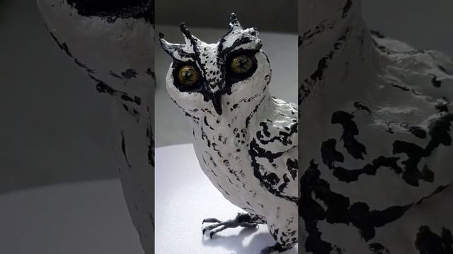 Сова из ваты ёлочная игрушка смотреть онлайн