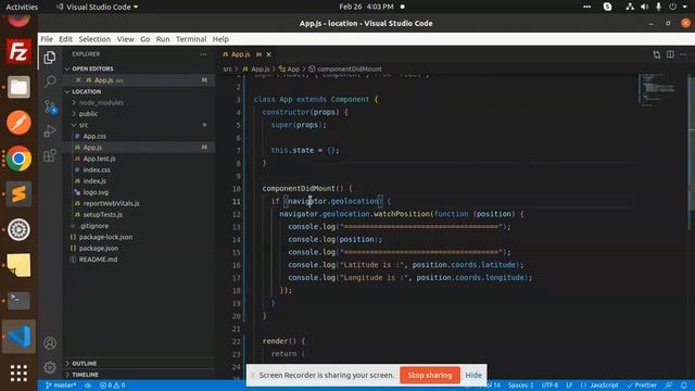 How to get current location in React смотреть онлайн