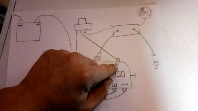 схема проводки мт , урал на зарядку