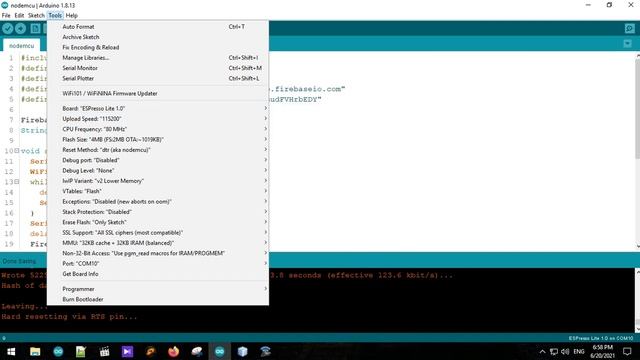 java SE Swing Application and Firebase with NodeMCU. смотреть онлайн