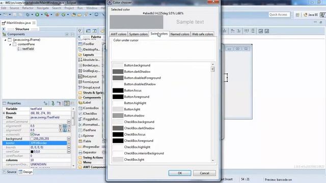 How to Change Text Field Border Color in Java Swing Windowbuilder - Intact Abode смотреть онлайн