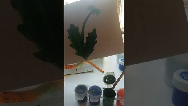 Рисование "Одуванчики". Часть 2. смотреть онлайн