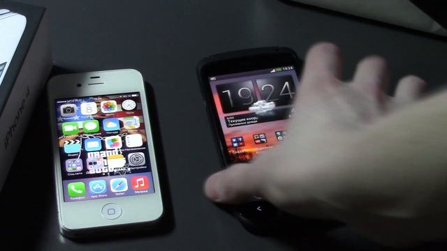 IPhone 4 VS HTC One S смотреть онлайн
