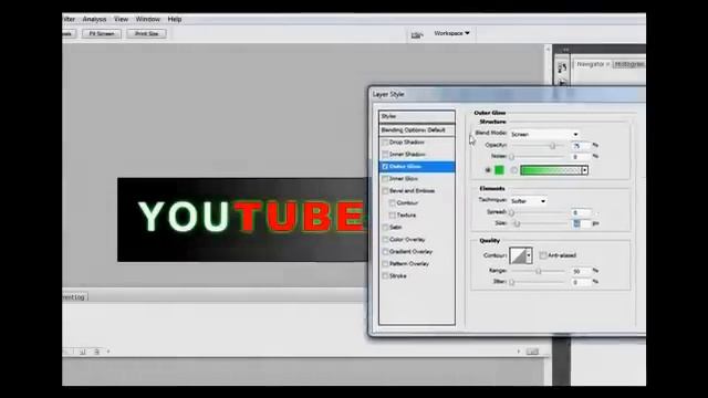 Photoshop CS3 - Animating Glow Text смотреть онлайн