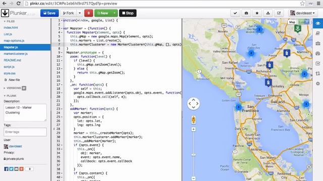 Custom Interactive Maps with the Google Maps API 12 Marker Clustering смотреть онлайн