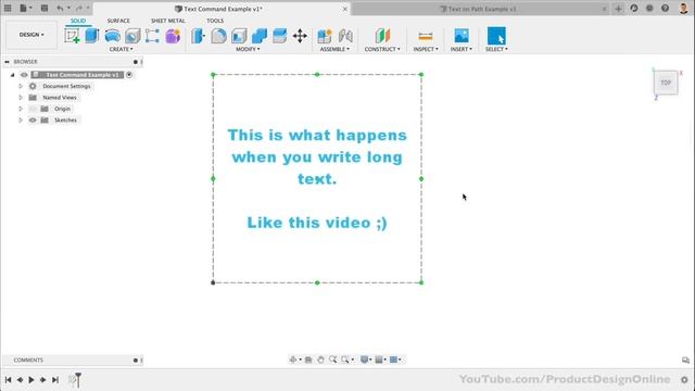 Fusion 360 Text on Path and Text Alignment смотреть онлайн