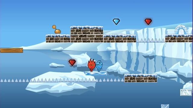 Fireboy and Watergirl Frozen Adventures Game смотреть онлайн