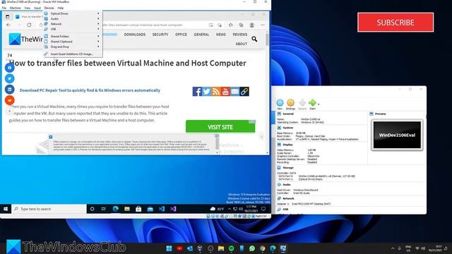 How to transfer files between Virtual Machine and Host Computer смотреть онлайн