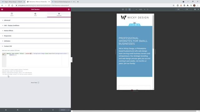 How to Remove Background Images on Mobile (Elementor Tutorial) смотреть онлайн