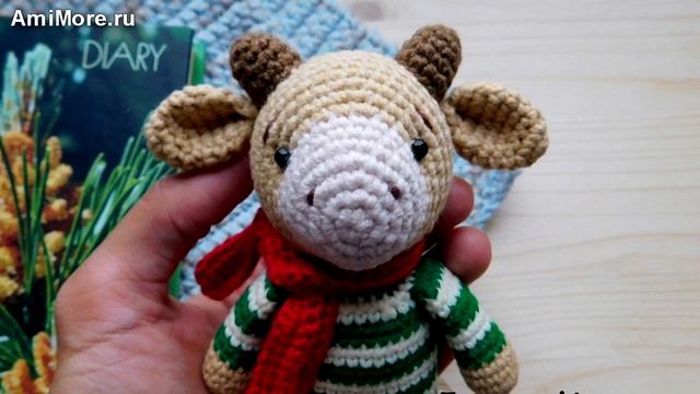 Амигуруми: схема Бычок Крошка. Игрушки вязаные крючком - Free Crochet Patterns.