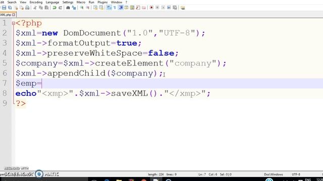 How to write XML data/ XML file with the help of PHP. смотреть онлайн