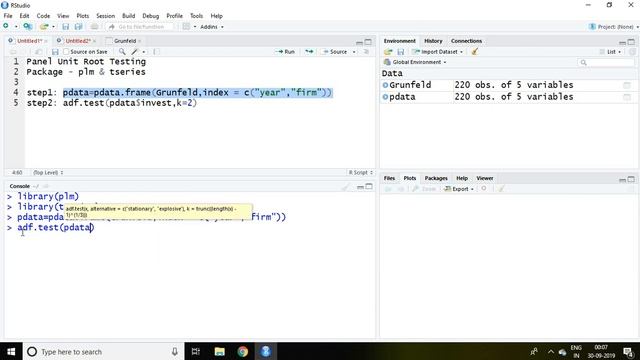18.16: ADF Test for Panel Unit Root Testing смотреть онлайн