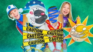 САНДРОП и МУНДРОП ФНАФ против СЕМЬИ ДЛИННЫЕ НОГИ!