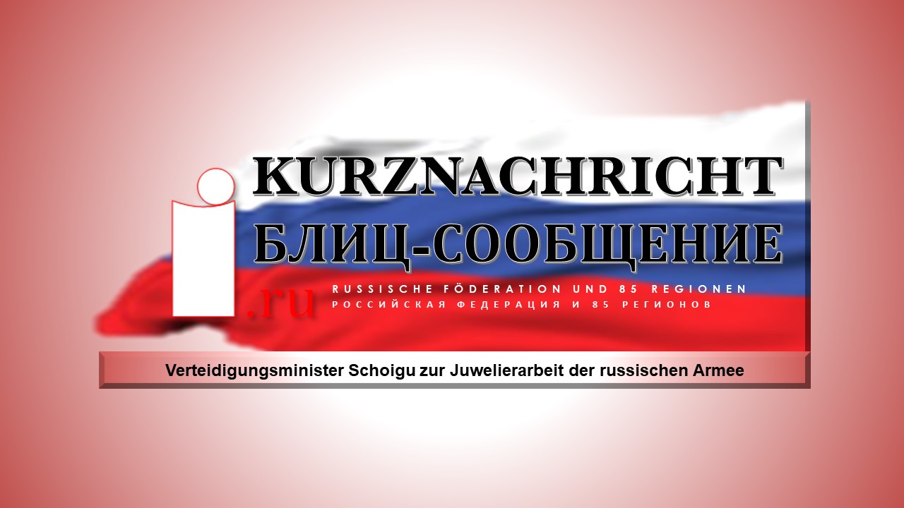Verteidigungsminister Schoigu zur Juwelierarbeit der russischen Armee смотреть онлайн