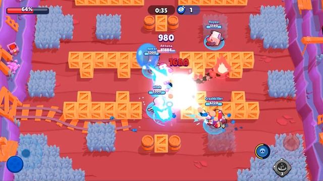 ОГРОМНЫЙ БОСС НАНИ ПРОТИВ ВСЕХ БРАВЛЕРОВ С ПИПОМ! BRAWL STARS смотреть онлайн