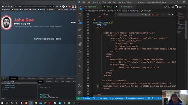 Vue js full course #16 Final project | How to build a single page application смотреть онлайн