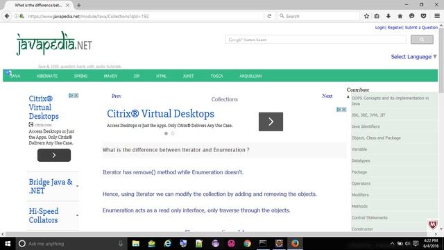 What is the difference between Iterator and Enumeration ?
- javapedia.net смотреть онлайн