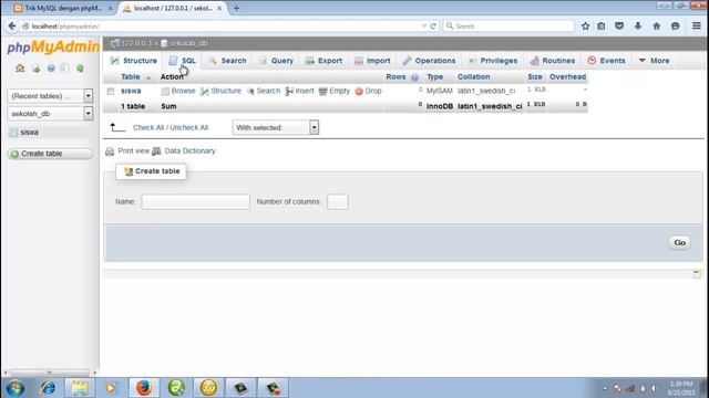 Trik Belajar MySQL 10 : Membuat Tabel dan Mengisi Data dalam Database MySQL dengan phpMyAdmin смотреть онлайн