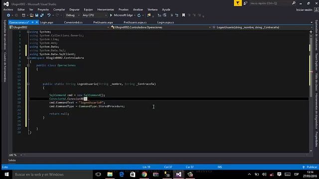 Login Pocedimiento Almacenado смотреть онлайн