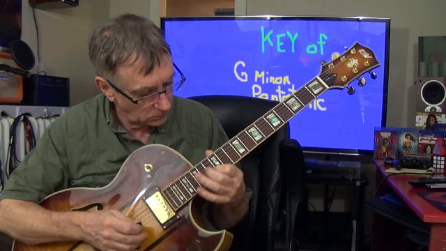 Just a simple Jam on the guitar in the Key of G minor Pentatonic - Follow Along !! смотреть онлайн
