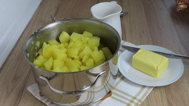 wie man leckeres Kartoffelpüree macht. как сделать вкусное картофельное пюре. mashed potatoes. смотреть онлайн