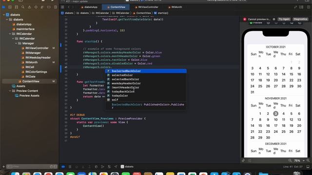 SwiftUI Календарь с выбором нескольких дат / Multiple selection calendar / DatePicker смотреть онлайн