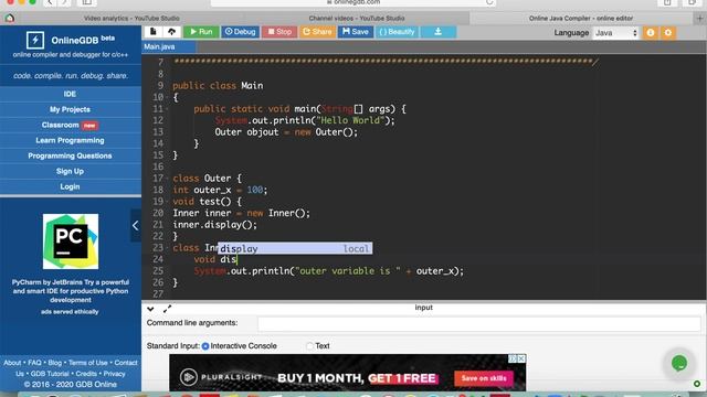 Nested and Inner classes смотреть онлайн