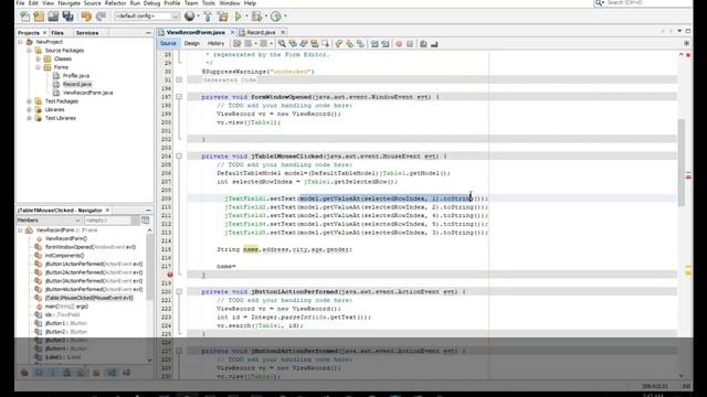 JAVA Program - Display Selected Data Of Jtable To Another Form смотреть онлайн