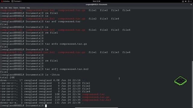 RHCSA RHEL 8 - Archive, compress, unpack, and uncompress files using tar, star, gzip, and bzip2 смотреть онлайн