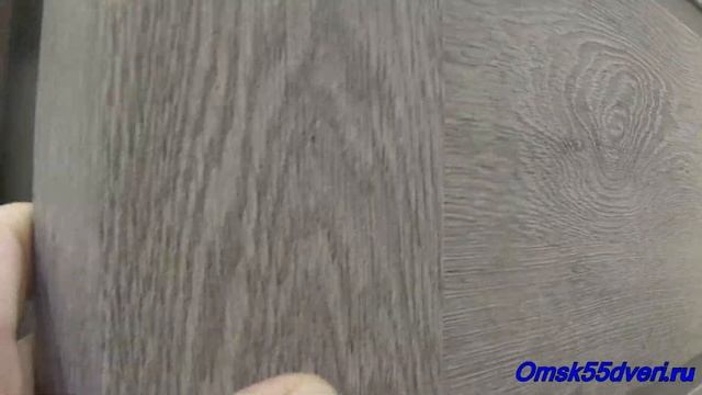 Omsk55dveri.ru Эколайт Линия (дуб дымчатый) стекло матовое межкомнатная дверь