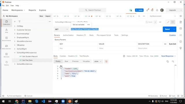 Day 2 fee service , using RestTemplate calling fee serivce from student service смотреть онлайн