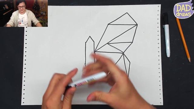 How to draw Butterfly / triangles / geometry смотреть онлайн