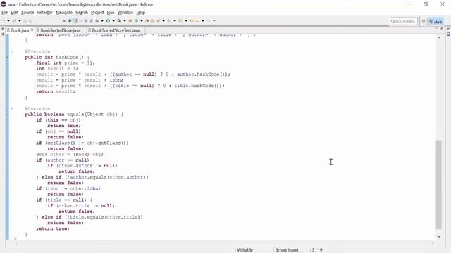 Java TreeSet Example смотреть онлайн