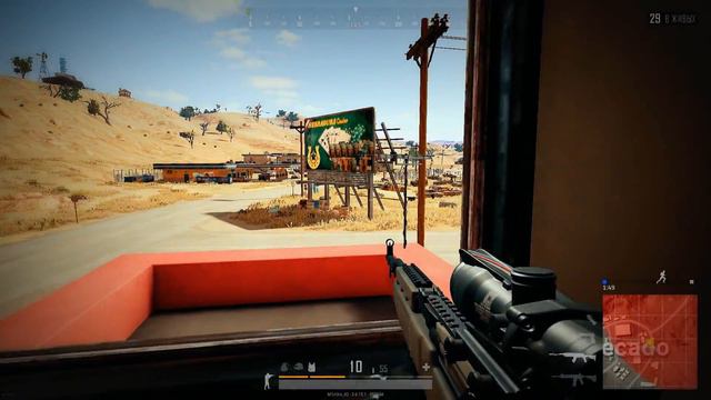 awm+Маскхалат и погоня со стрельбой - Playerunknown's battlegrounds смотреть онлайн