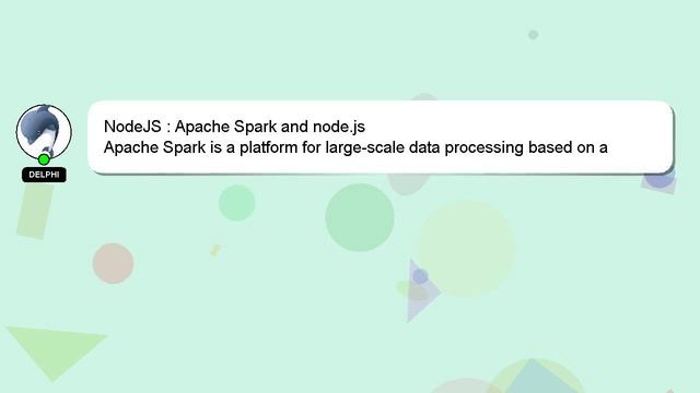 NodeJS : Apache Spark and node.js смотреть онлайн