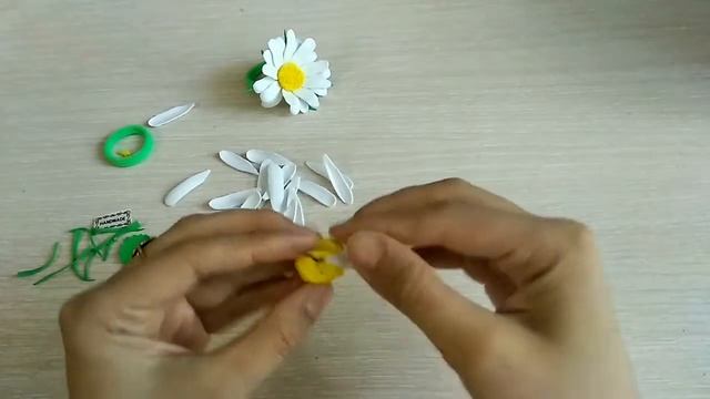 МК Ромашки из фоамирана | Chamomile from fameirana смотреть онлайн