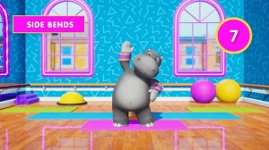 Kids exercise 5 minutes easy workout for Kids with Hip-po-Zeze Zebra animation for kids (2)