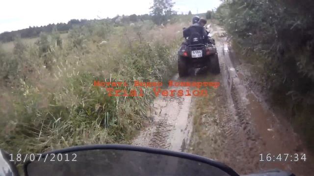 CF Moto 500 2A и Polaris sportsman 850 EPS поездка из торфяного смотреть онлайн