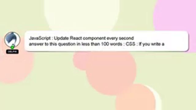 JavaScript : Update React component every second смотреть онлайн