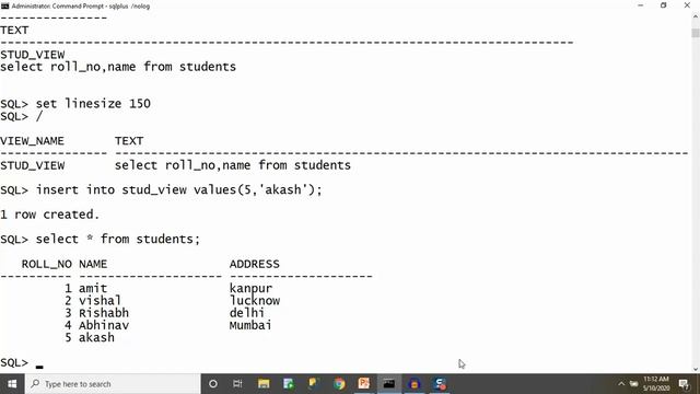 Views in SQL смотреть онлайн