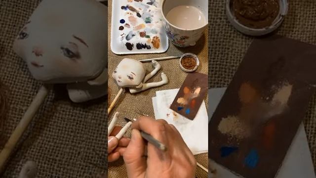 Роспись текстильной куклы. Drawing doll’s face смотреть онлайн