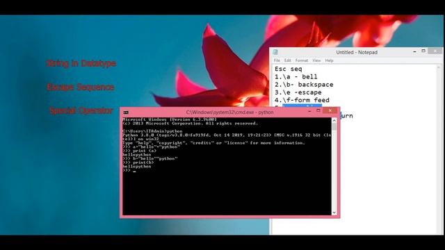 #11 Basics of Python for Beginners - String - Datatype in python (part -2) смотреть онлайн