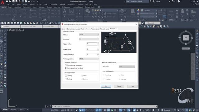AutoCAD 2021 | Continue | Dimension Space | Dimension Break | Tolerance, Center Mark | Bangla | 2D смотреть онлайн