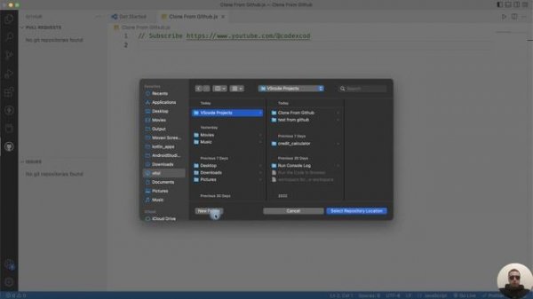 How to Clone a Project From GitHub using Visual Studio Code