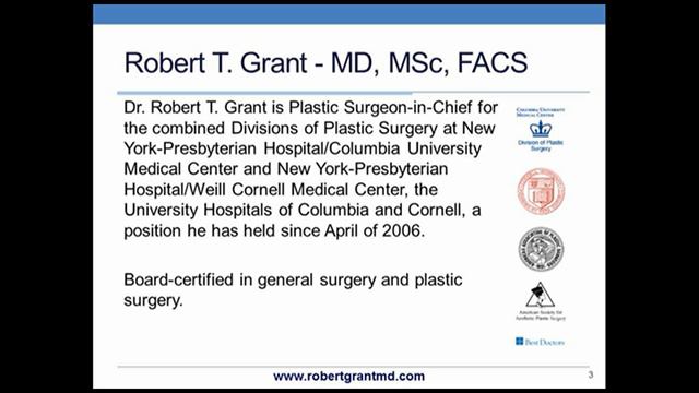 Attain Your Personal Best Ask-the-Surgeon Webinar -- Robert T. Grant, MD, Plastic Surgery 3 Of 3